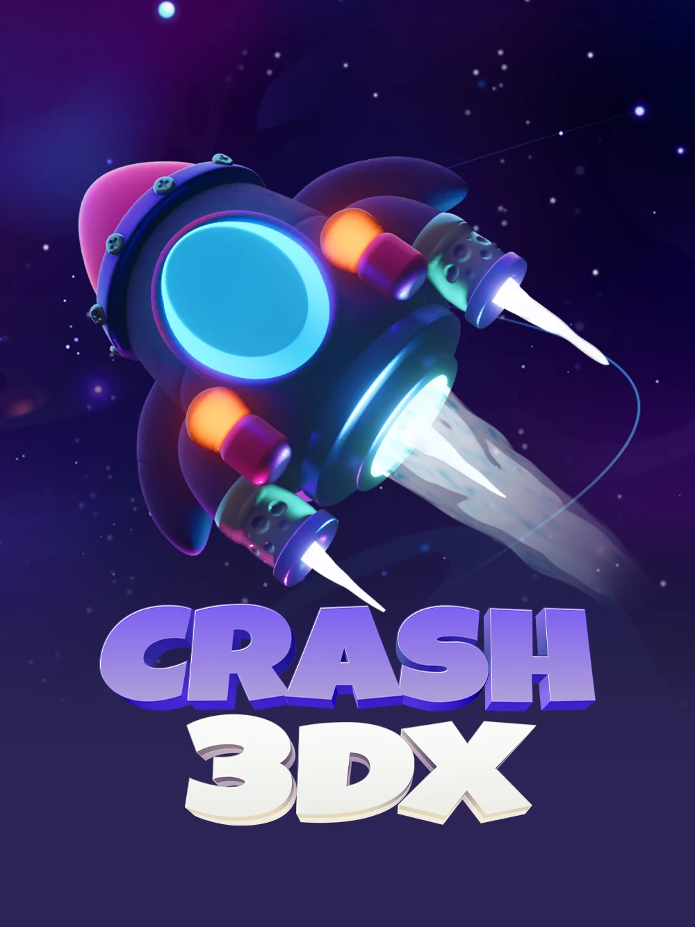 Juego crash tridimensional con multiplicadores elevados y dinamismo.